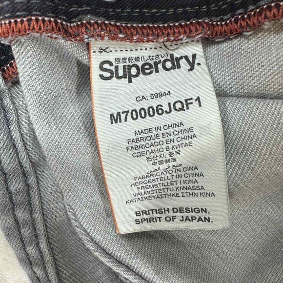 Superdry Slim Low Rider Jeans – Gray Denim waist 32 - Picture 14 of 15